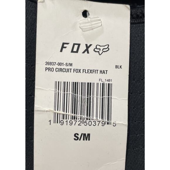FOX Pro Circuit Logo Motocross MX Racing Black Flex Fit Hat New FAST Shipping - Picture 7 of 8